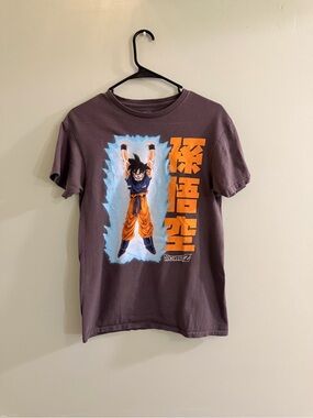 Dragon Ball Z Graphic Tee - Charcoal with Orange Print